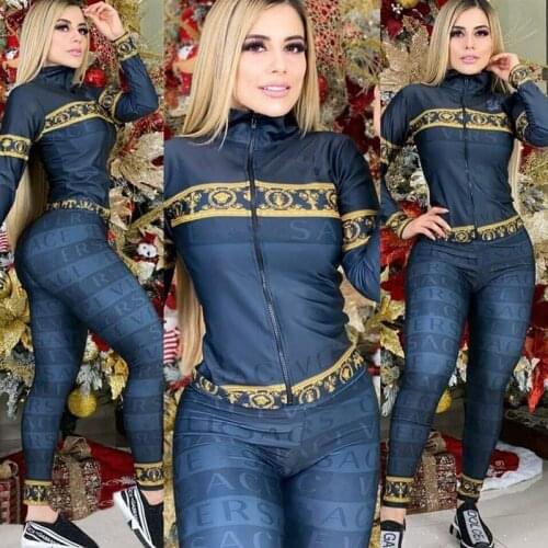 VAZN OJS9151 Solid Sexy Beach O-Neck Through Fashion Full Sleeve Long Pants 2019 Bandage Women Sexy High 2 piece Women Set