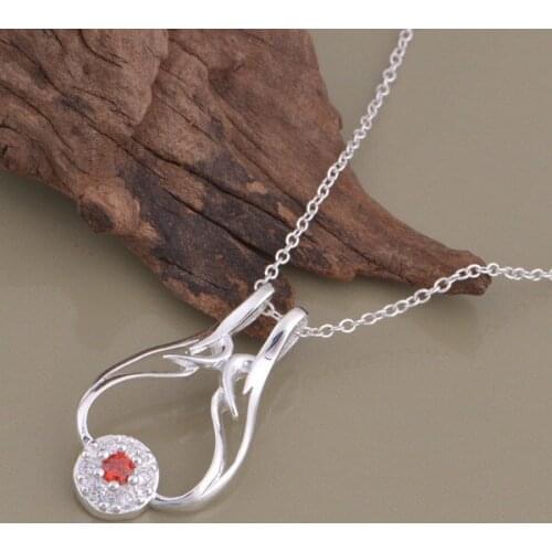 Wholesale High quality silver plated Fashion jewelry chains necklace pendant WN-1216