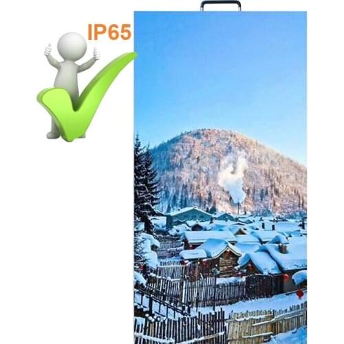 Outdoor Waterproof RGB Digital 500*1000mm 128*256 P3.91/P4.81 panel full color SMD1921 16Scan LED advertising display cabinet