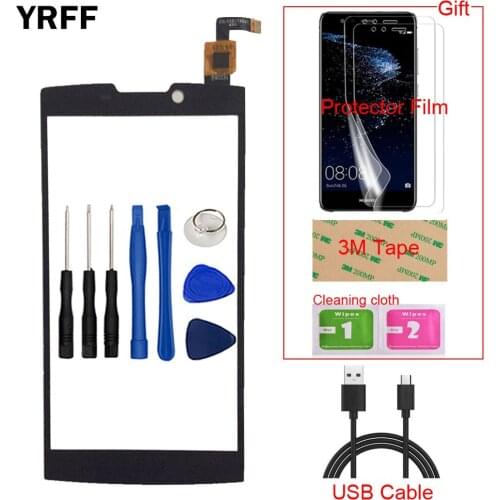 Phone Front Touch Glass For Highscreen Boost 2 II SE innos D10 Createl D10 Touch Screen Digitizer Panel Sensor Protector Film