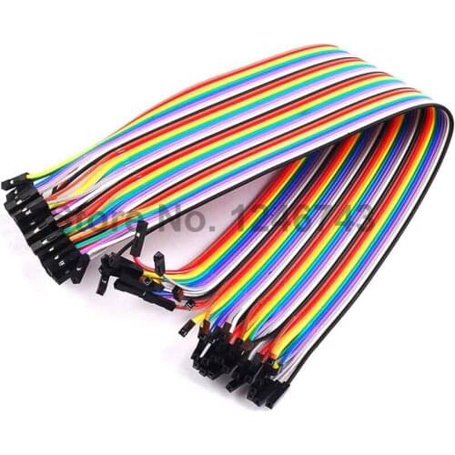 40pcs Dupont Cable Jumper Wire Dupont Line Female to Female Dupont Line 30cm 1P-1P for Arduino