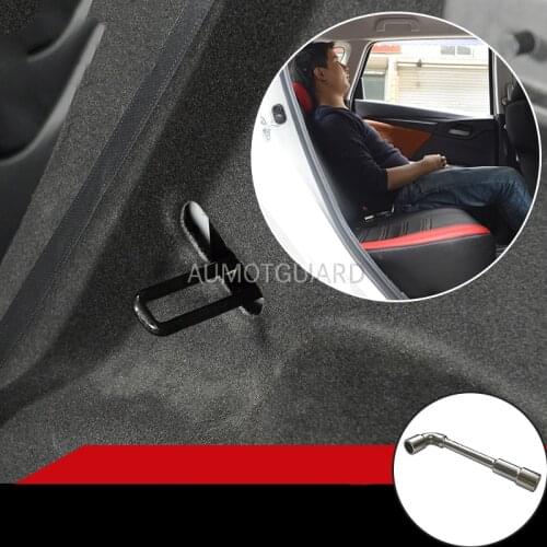 For Honda FIT JAZZ 2014 2015 2016 2017-2020 Stainless Steel Rear Seat Buckle Even Seat Bracket Adjustment GK5 Car Accessories