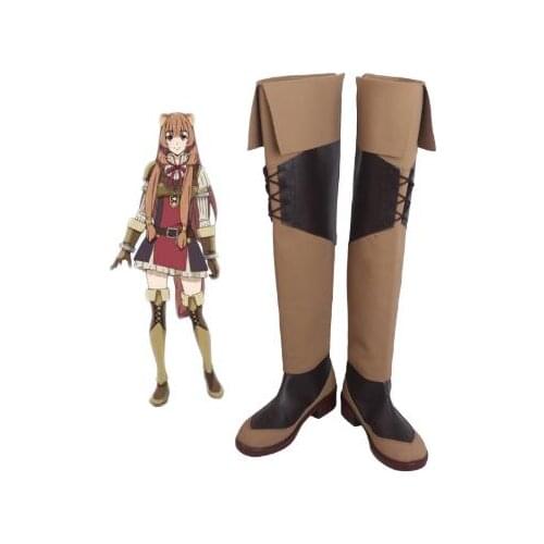 The Rising of the Shield Katana Hero Raphta Cosplay Boots Shoes Women Shoes Costume Customized Accessories Halloween Party Shoes