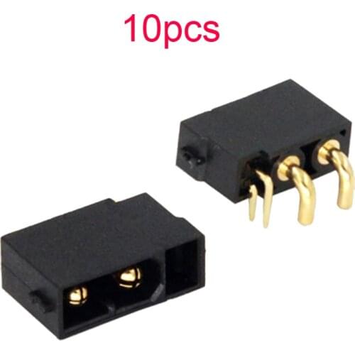 10PCS Amass XT30PW(2+2) Black Gold Plated Plug with Signal Pin Horizontal Connector Male Female for RC Aircraft Drone Parts