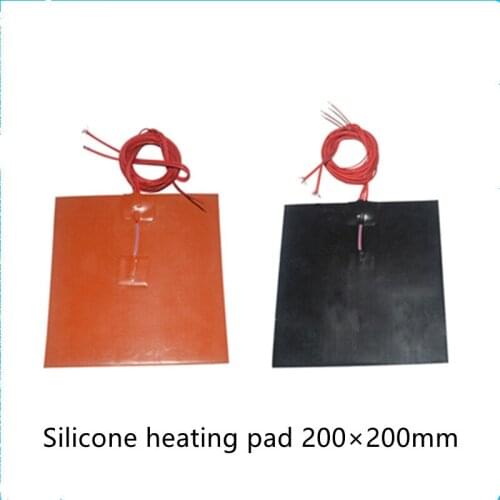 3d printer heat bed Silicone heating pad heater 200mmx200mm