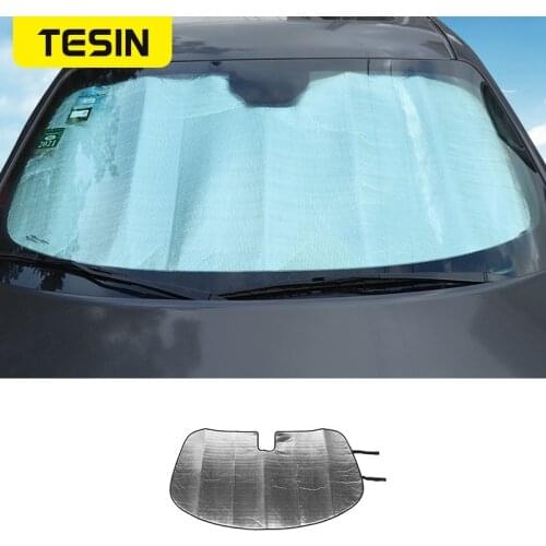 TESIN Sun Visor for Dodge Challenger Car Front Anti UV Ray Window Windshield Sunshade Cover Accessory for Dodge Challenger 2009