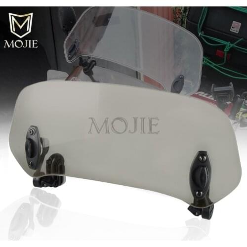 Motorcycle Windshield Extension Spoiler Windscreen Air Deflector For Honda NT650 Hawk GT NTV 600 650 NX500 NX650 J-X Dominator