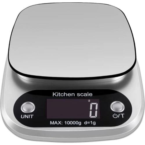 Kitchen Scale Stainless Steel Weighing Scale 0.1g-10kg Food Diet Postal Balance Measuring LCD Electronic Scales Kitchen Tools