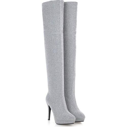 Big Size thigh high boots knee high boots over the knee boots women ladies boots shoes woman winter boots women