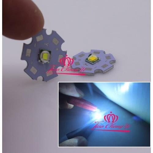 10pcs T6 10W 5050 Emitter Diodes Cool white 3.2-3.6V 3A LED 20mm star