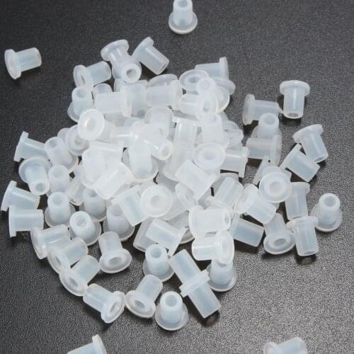 100PCS Tube Rubber Hollow Sealing Plug Cartridge Elbow Stopper Fitting