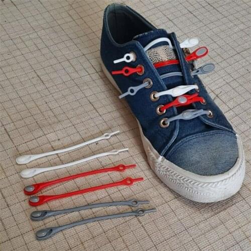 12pcs Lazy Silicone Shoelaces Round Elastic Shoe Laces No Tie Shoelace For Men Women All Sneakers Fit Strap Shoe Lace Strings