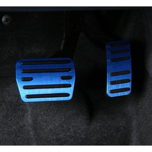 2pcs for SKODA superb 2016-2018 AT throttle brake pedal Free punching Decoration cover