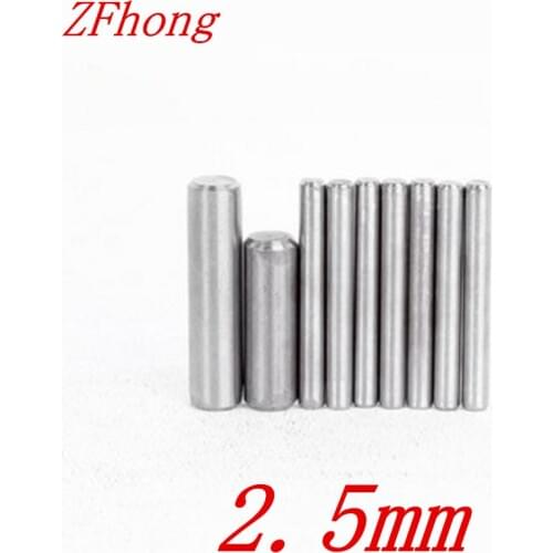 200pcs diameter M2.5*6/8/10/12/16/20/25/30/5/40 2.5mm stainless steel dowel pin location pin stop pin length 3mm to 10mm