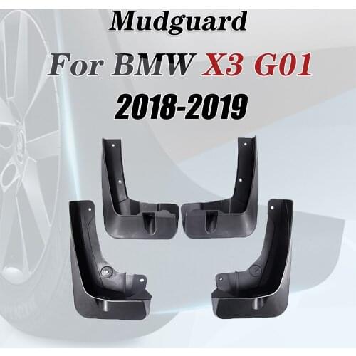 4 PCS For BMW X3 G01 2018~2019 Front Rear Car Mudguard Mudflap Fender Mud Guard Flaps Splash Flap Mudguards Accessories