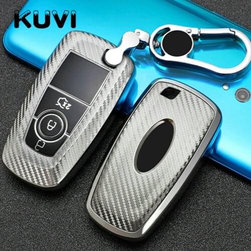 Car Key Case Cover for Ford Fusion Mustang Explorer F-150 F-250 F-350 2017 2018 Remote Key Case Shell Cover Skin Holder