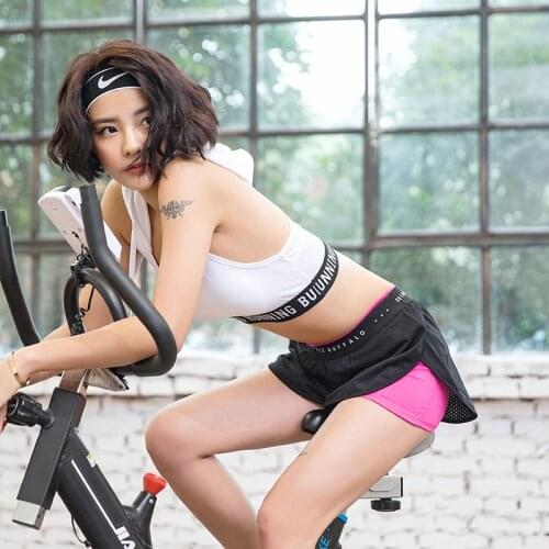 Freeshipping!!! 2 In 1 Womens Running Shorts Running Tights Shorts Womens Gym Shorts Fitness Quick-Drying