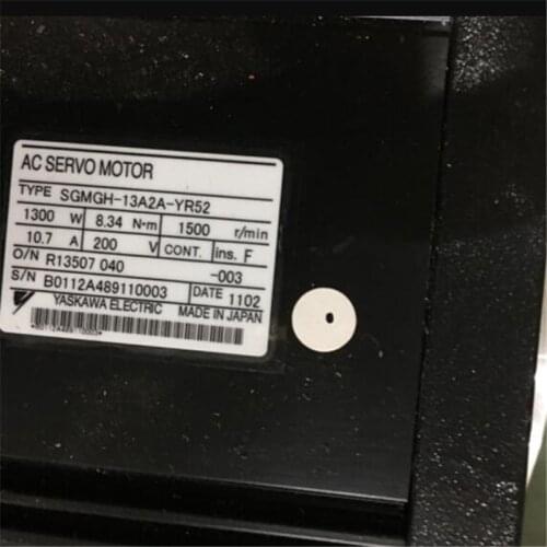 Used Tested Working SGMGH-13A2A-YR52 AC SERVO MOTOR