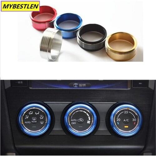 GR-A1 Luminum alloy air AC knobs car covers Switch knobs decoration for 2013-2015 Subaru Forester impreza XV legacy Outback
