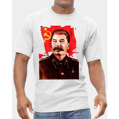 Joseph Stalin Communist Propaganda T-shirt Fruit Of The Loom Print By Epson Unisex More Size And Colors Harajuku