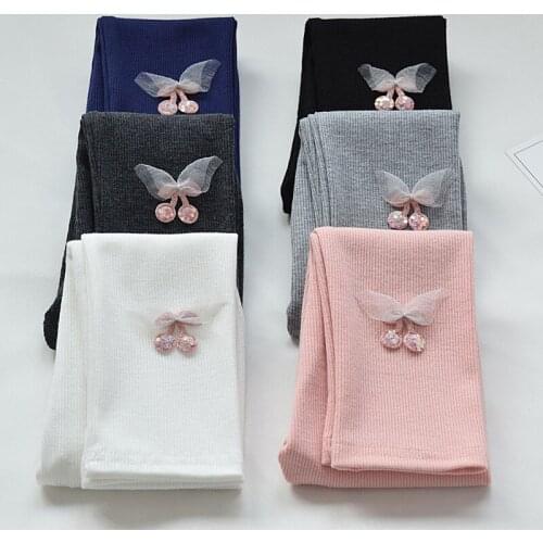 Girls' leggings spring autumn thin style childrens clothing baby spring long pants girls pants