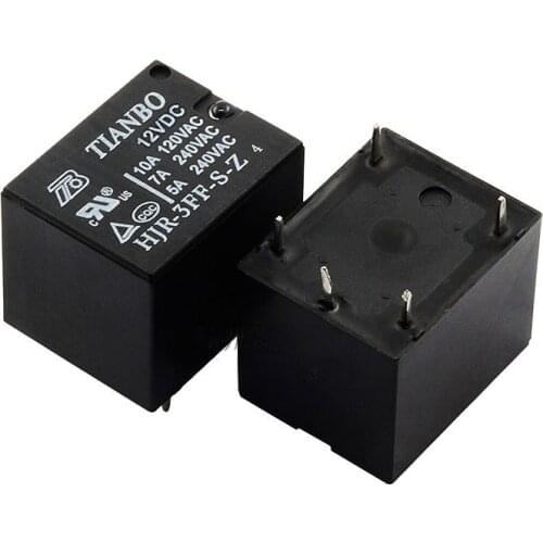 HOT NEW 12V relay HJR-3FF-S-Z-12VDC HJR-3FF-S-Z HJR 3FF S Z HJR3FFSZ Power relay DC12V 12VDC 12V 10A 5PIN