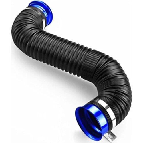 MULTI FLEXIBLE INTAKE PIPING/PIPE INLET HOSE TUBE DUCT SHORT RAM/COLD AIR BLUE