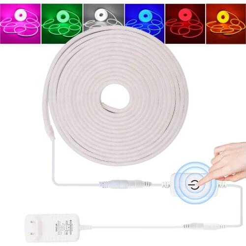 Dimmable Neon Light 12V 2835 Waterproof Neon Tape DIY Night Light 120Leds/m Flexible Led Strip Neon Ribbon with Power Supply