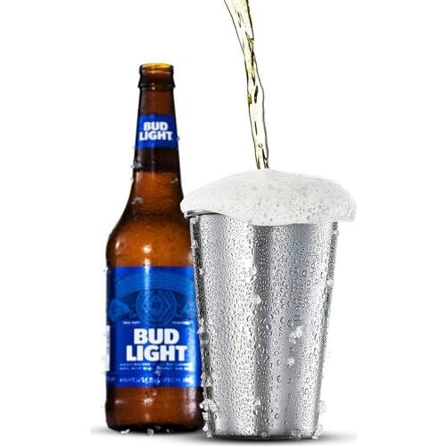 Stainless Steel Beer Cup 350/500ml wine Juice Beverage Coffee Cold Drink Cup Portable Outdoor Camping Travel Mug Bar Accessories