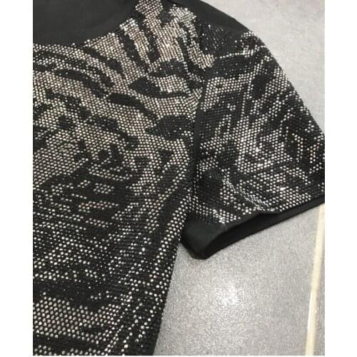 New design Diamonds men shorts sets O-neck Short sleeve men clothes 2020 Fashion summer tracksuit men