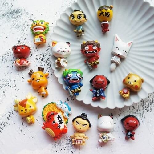 Osaka Nara Deer Sumo Lucky Cat 3D Creative Japan Travel Commemorative Refrigerator Magnet