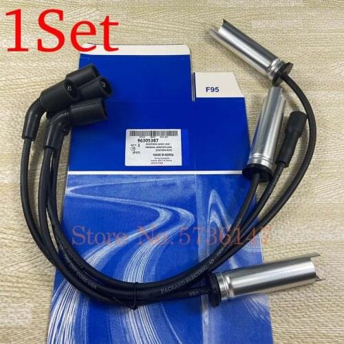 1Set Original Ignition Wires Set For Chevrolet Aveo Buick Daewoo Lanos Kalos Nubira OEM# 96305387