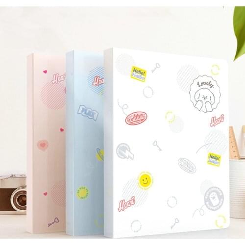 28/40/60 Pockets School Booklet A4 Transparent PVC Bag Book Clear File Folder A4 Document Bag