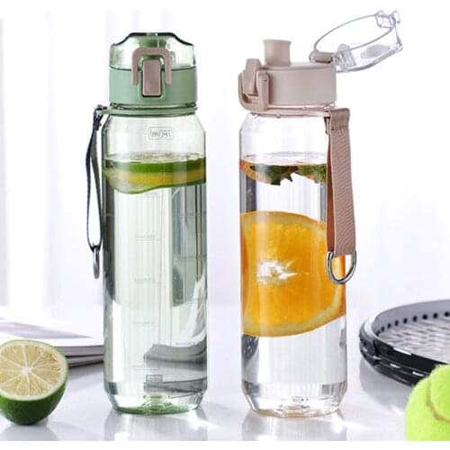 700ml Outdoor Water Bottle with Straw Sports Bottles Hiking Camping Plastic Drink Bottle BPA Free