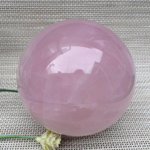 Natural Rose Quartz Crystal sphere Healing Ball for home decoration
