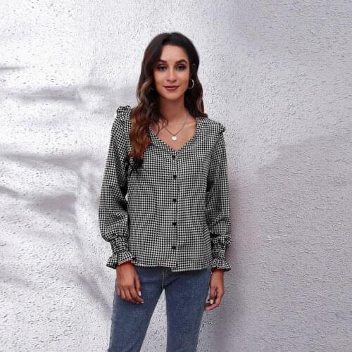 SUOCHAO Women's Plaid Shirts