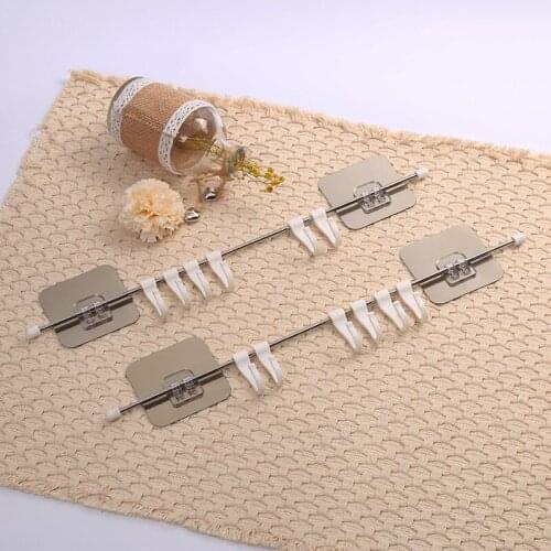 Creative Nail-Free Paste Bathroom Hook Door Hook Stainless Steel Multi-Function Hook Kitchen Supplies Bathroom Supplies