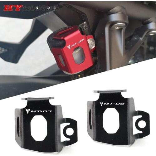Rear Oil Cup Cap Cover Guard For YAMAHA MT03 MT07 MT09 MT10 MT 03 07 09 10 Motorcycle Rear Brake Pump Fluid Reservoir Protector