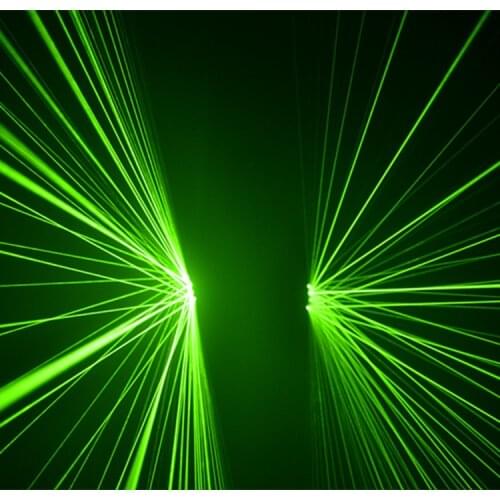 Green laser gloves led light up stage show wear dj singer party prop