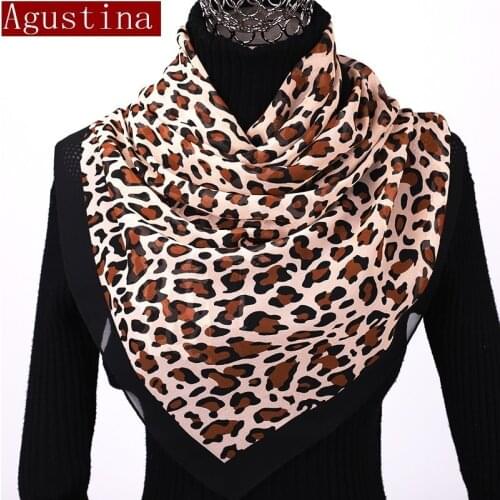 Chiffon scarf women sjaal poncho scarves scarfs winter hijab shawl leopard print animal brand luxury satin ponchos and capes new