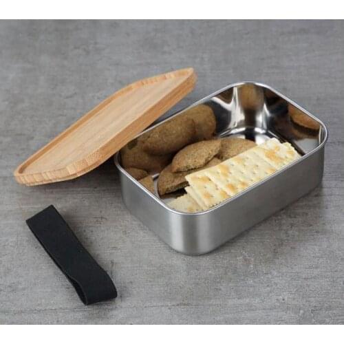 10PCS High End Safety Food Container Practical With Cover Sushi Lunch Box Easy To Clean Bento Boxes Wooden lid