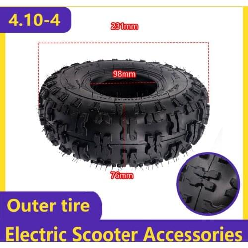 4.10-4 Outer tire 4.10-4" solid tire 4.10/3.50-4 ATV Quad Go Kart 47cc 49cc for Mini Bike Dirt Quad ATV Buggy Scooter Bike