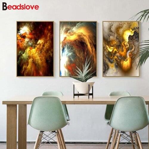 3 PCS Full Square round Drill 5D DIY Diamond Painting Color abstract art diamond Embroidery Cross Stitch mosaic decor nordic art