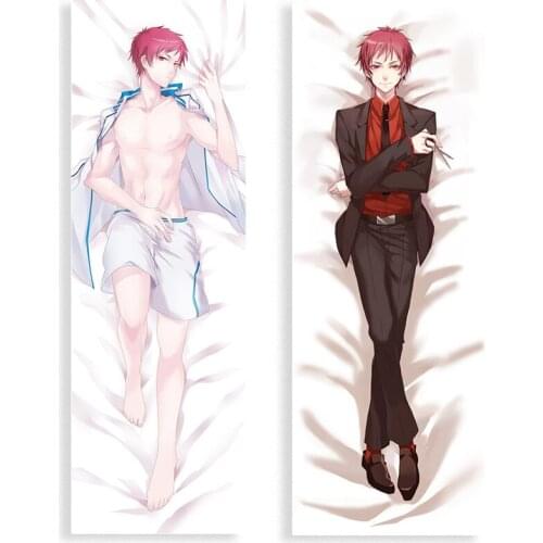 Anime Kuroko Basketball Pillow Case Cosplay Akashi Seijuro Cushion Cover Hugging Body Peach Skin case fashion