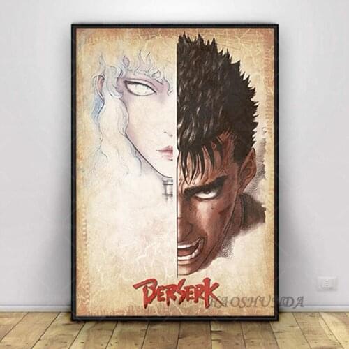 Berserk Anime Poster Canvas Wall Art Painting Decor Pictures Bedroom Home Decoration Prints ready hang