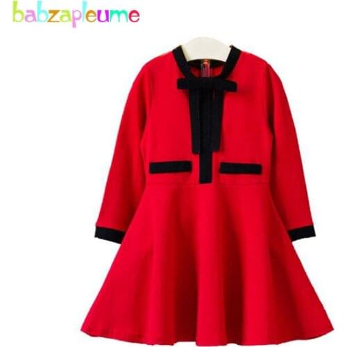 Babzapleume 2018 New Spring Korean Fashion Kids Dresses For Baby Girls Clothes Princess Dress Elegant Children Clothing BC1704-1