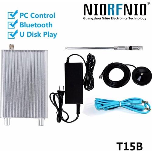 Free Shipping Upgraded Version T15B-1 5w/15w Stereo FM Stereo Bluetooth Transmitter with U Disk Play