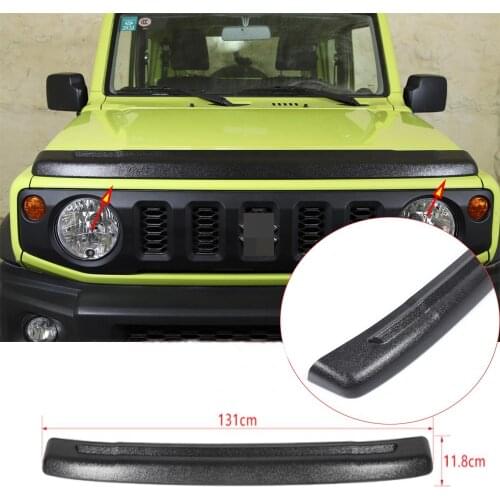Black ABS Hood Stone Bug Chip Guard Body Armor Cover Fit For Suzuki Jimny 2019