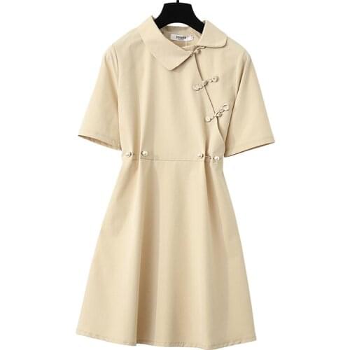 Black Mini Chinese Style Trendy Vestidos Elegant Pastel Robe Vacation Harajuku Summer Plus Size Dress Women Party Women Clothes