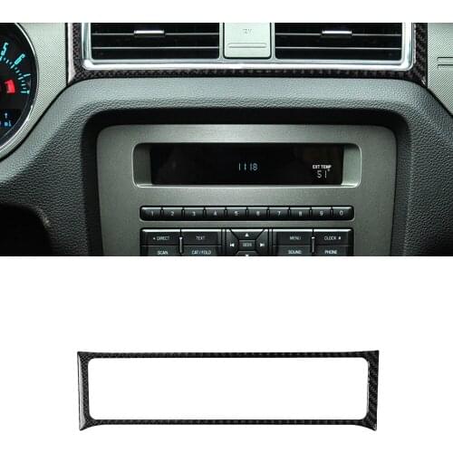 Control Air Conditioner Outlet Vent Decor Cover Trim Decal for Ford Mustang 2009 2010 2011 2012 2013 Car Accessory Carbon Fiber